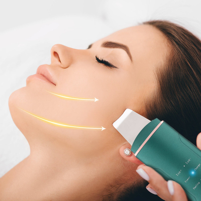 Hot Selling Ultrasonic Spatula DEEP CLEANSING Skin Scrubber New Facial Skin Scrubber Face Spatula Blackhead Remover Ultrasonic Spatula